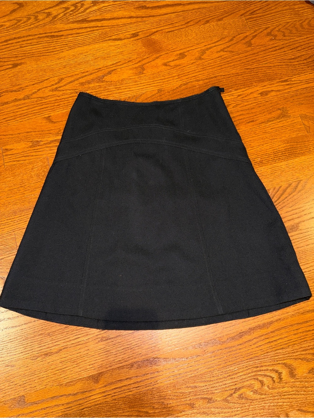 Marc Jacobs wool Black Midi A-Line Skirt